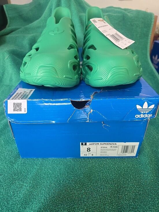 adidas adiFOM Supernova Green Foam Slide Slip On Shoes IF3916  Size 8 main image 5
